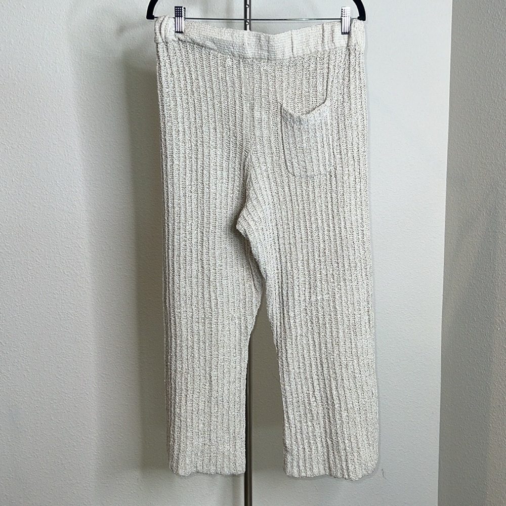 Free People Beach Waffle Knit Wide Leg Pants - Picture 2 of 5